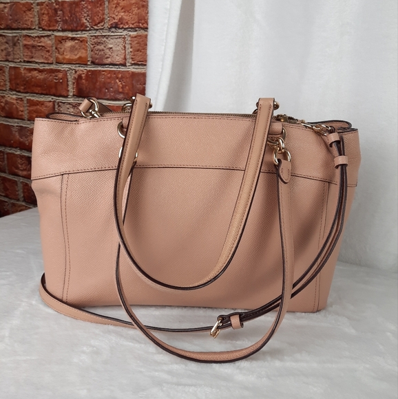 Coach Nude Leather  Brooke Carryall Shoulder Bag - Picture 4 of 9